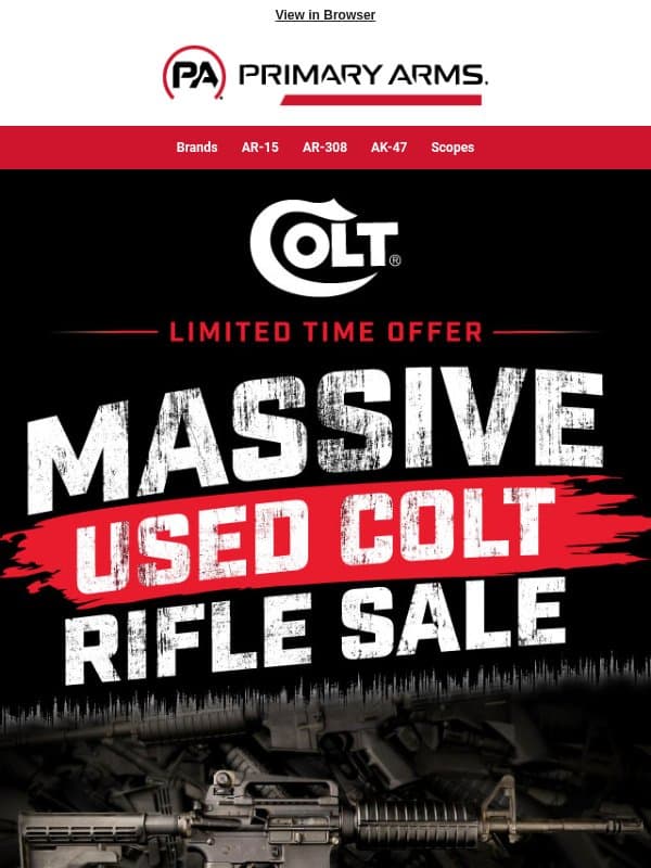 Colt 6921 SBR Police Trade-Ins for ONLY $799 email from Primary Arms