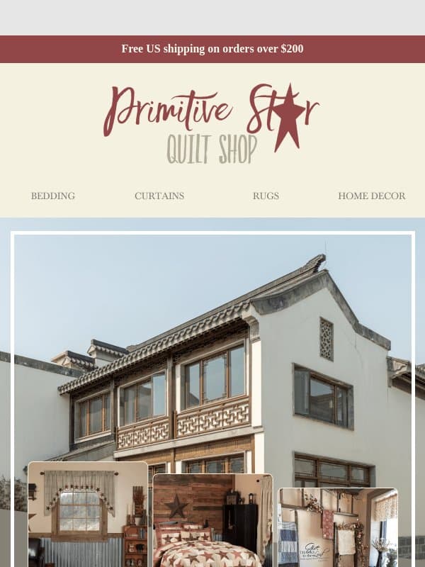 You’ve been eyeing something special! email from Primitive Star Quilt Shop