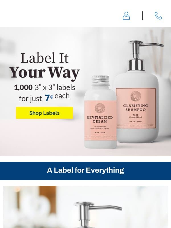 Give Your Products a Premium Look for Just 7Β’ Each β¨ email from PrintPlace