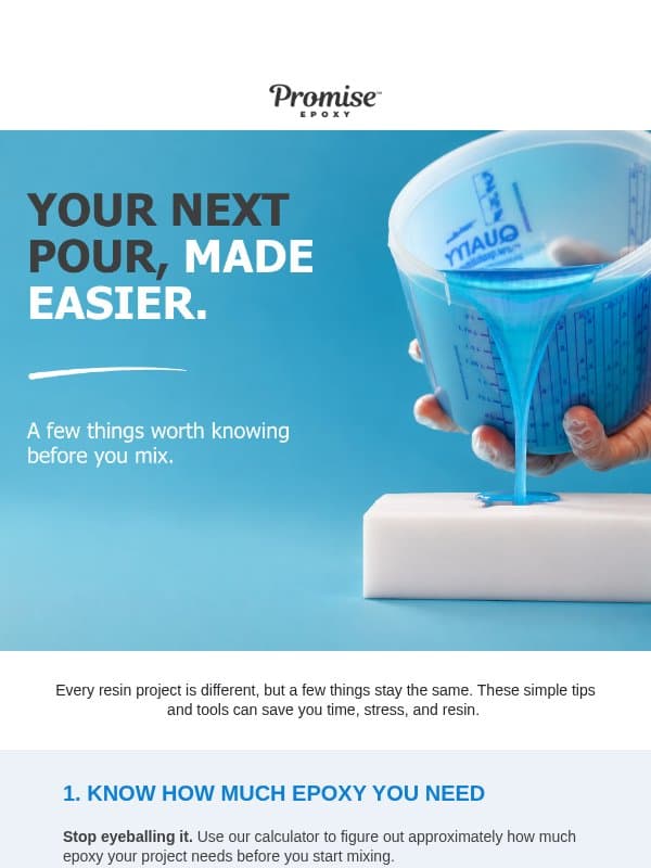A few epoxy tips worth knowing. email from Pro Marine Supplies