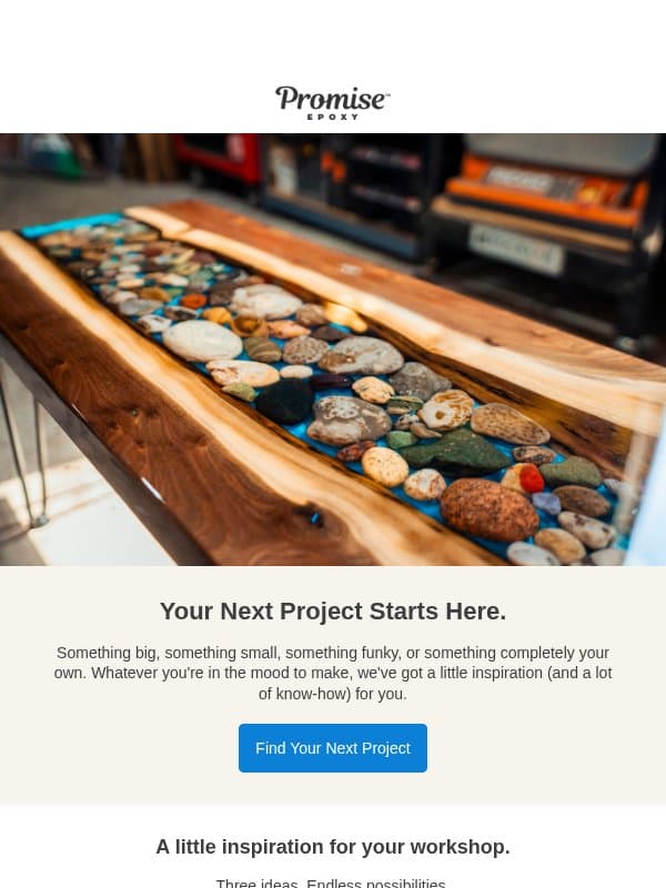 Resin projects worth trying. email from Pro Marine Supplies