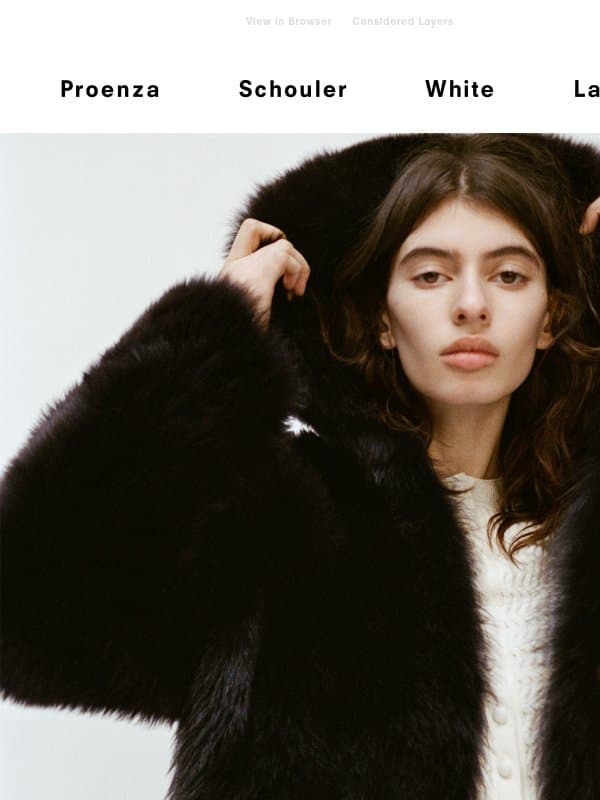 Considered Layers email from Proenza Schouler