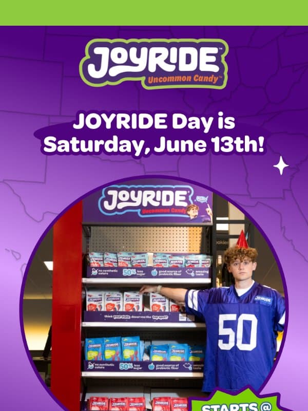 👉 don't miss JOYRIDE Day! 👈 email from Project 7