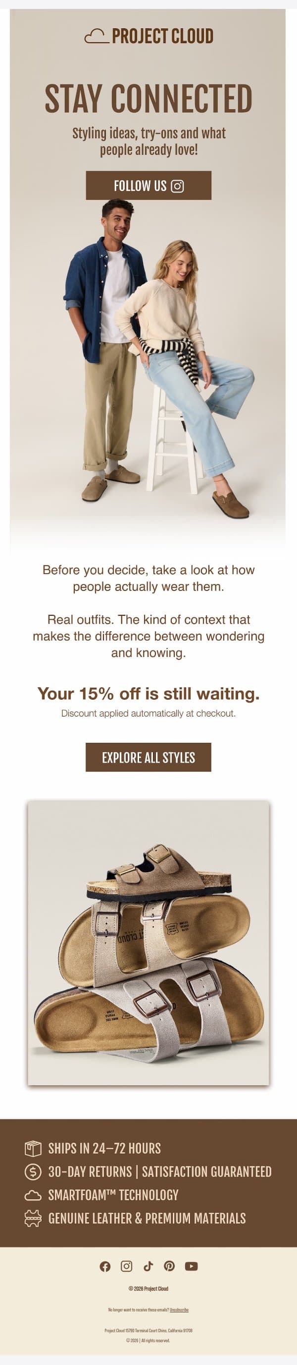 This makes choosing easier email from Project Cloud screenshot