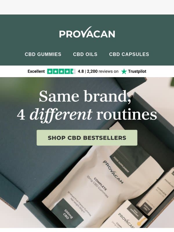 4️⃣ people, 4️⃣ routines email from Provacan
