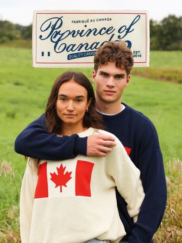 New: Cream Canada Flag Knit email from Province of Canada