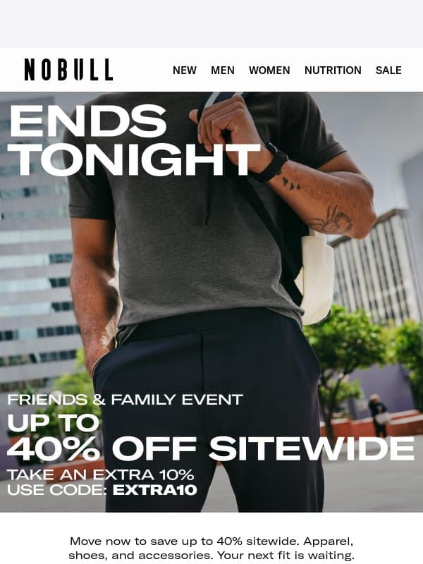 Ends Tonight: Up to 40% Off Sitewide email from Public Rec