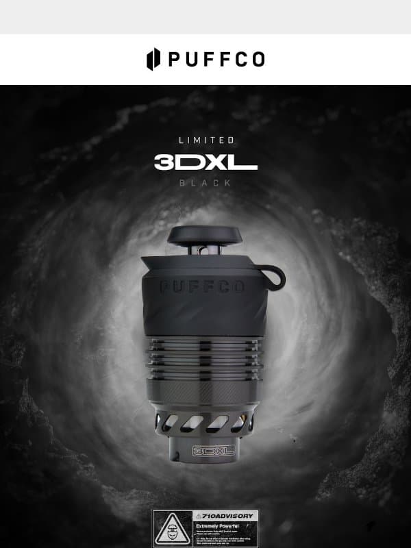 Last Call: 3DXL Black Chamber email from Puffco