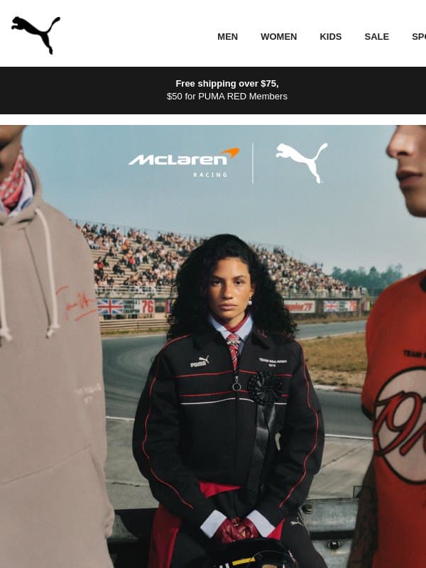 PUMA x McLAREN RACING James Hunt Collection email from Puma