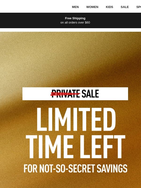 Private Sale: Up to 50% Savings email from Puma