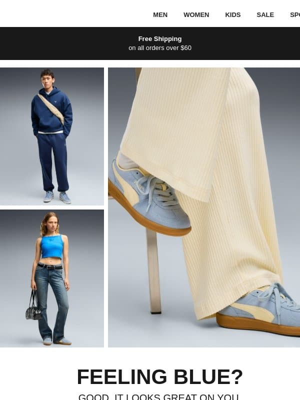 Blue Looks Good on You. email from Puma
