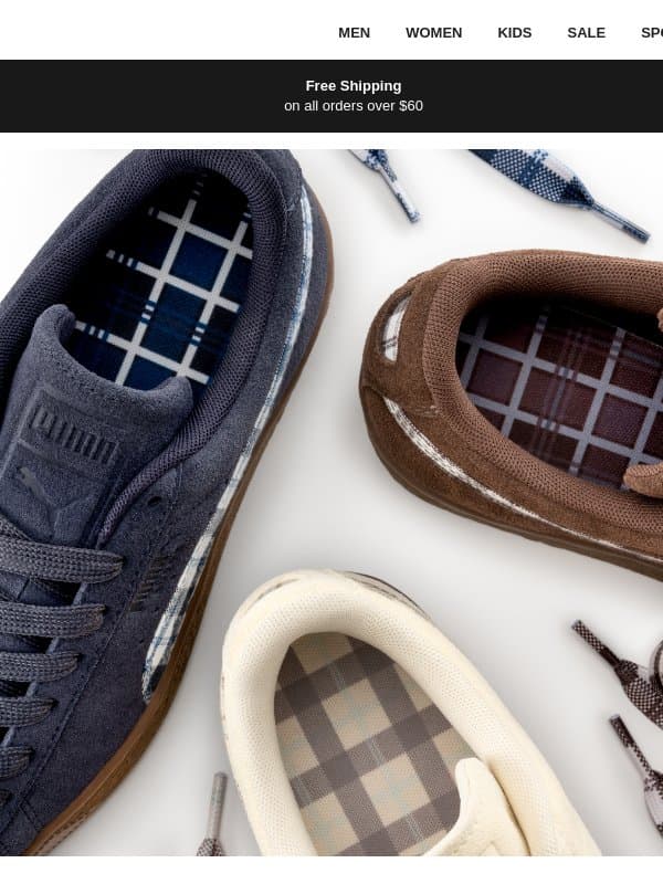 Fall Style Starts Now email from Puma