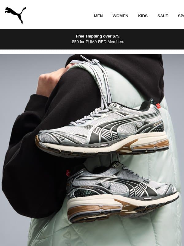 New in October email from Puma