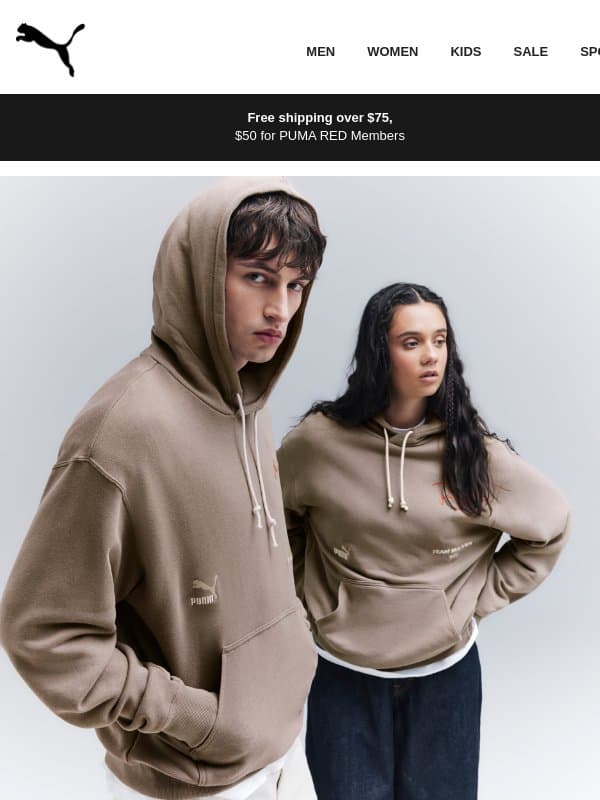 New Hoodies & Pants Have Arrived email from Puma