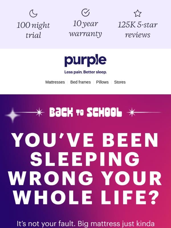 Class is in session. Today’s topic: the GelFlex Grid®. email from Purple