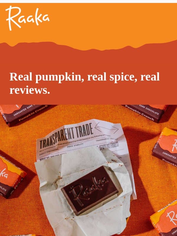 The bar people are calling "SCRUMPTIOUS!" email from Raaka Chocolate