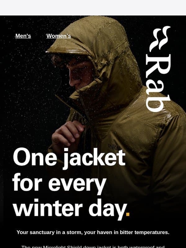 You asked, we delivered. email from Rab