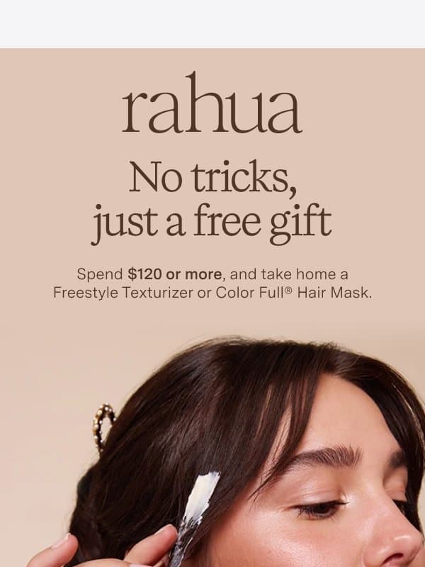 Free full-size gift, our treat email from Rahua