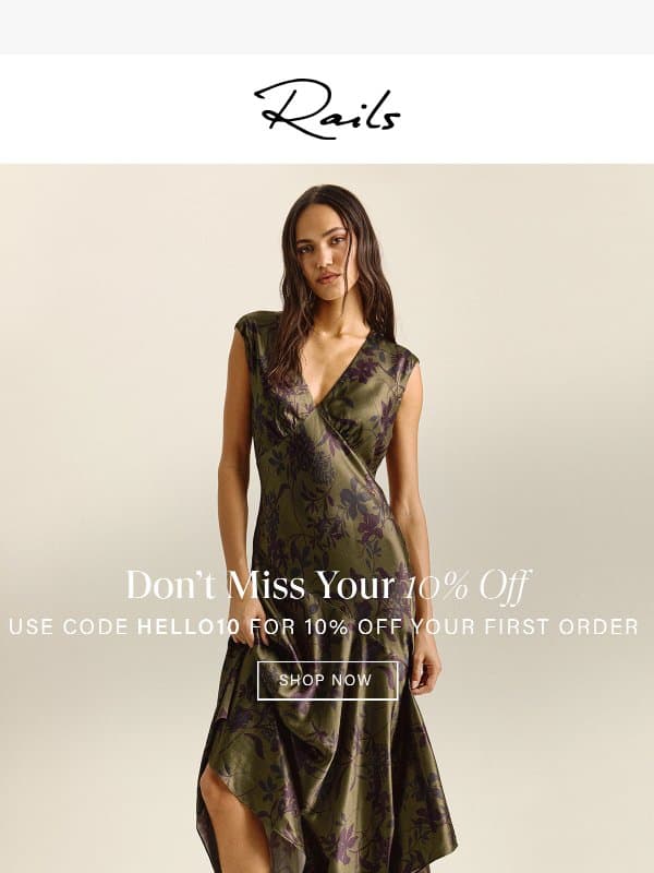Your 10% Off Ends Soon email from Rails
