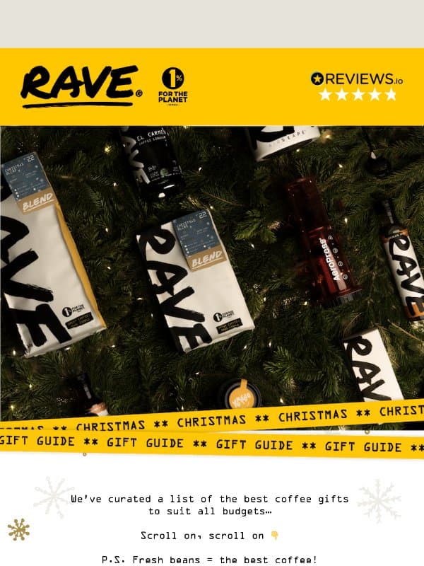 Ho-Ho-Hold Up..! βπ
email from Rave Coffee