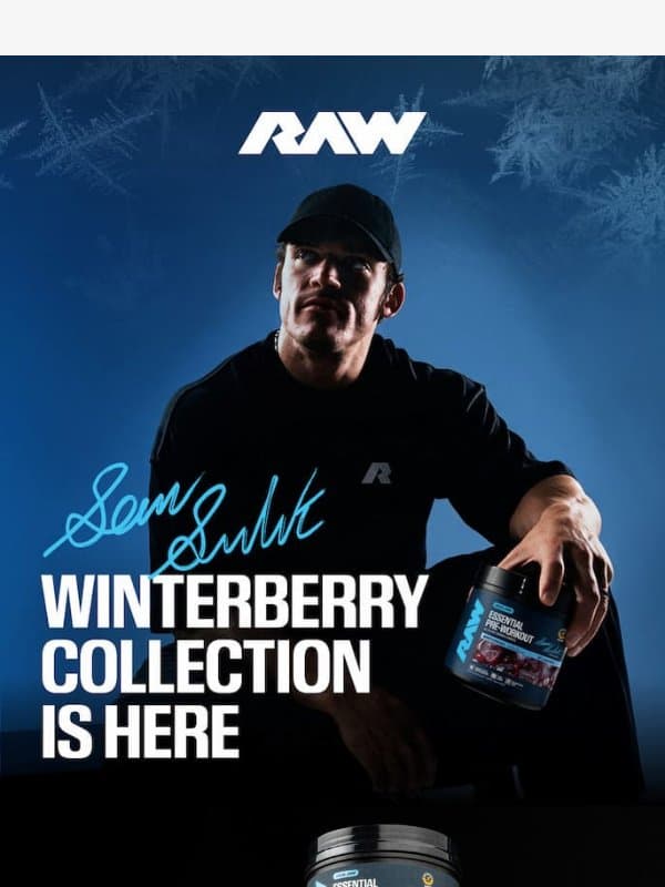 Build your Winterberry stack ❄️ email from RAW Nutrition