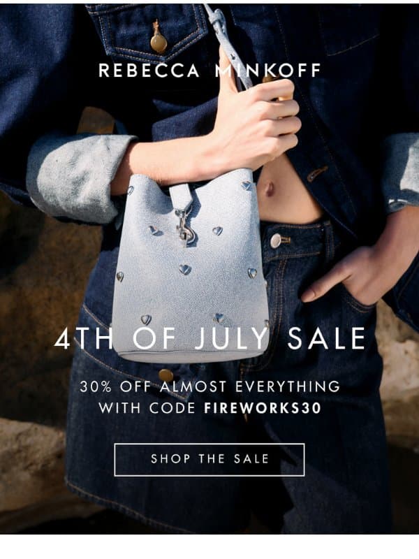 30% Off Almost Everything Ends Soon 🚨 email from Rebecca Minkoff