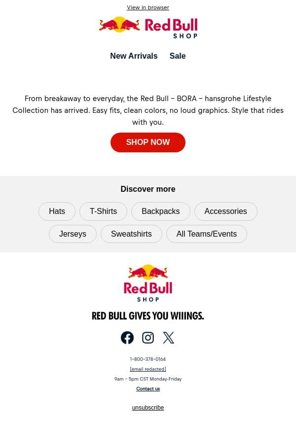 Built for your everyday miles, Adam🚴♂️ email from Red Bull screenshot