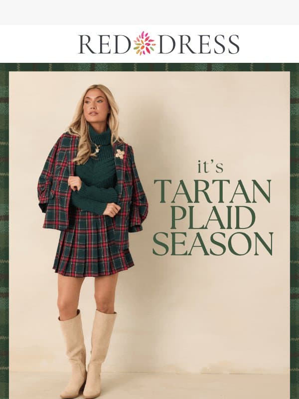 It's TARTAN PLAID Seasonโฅ๏ธ๐ email from Red Dress Boutique