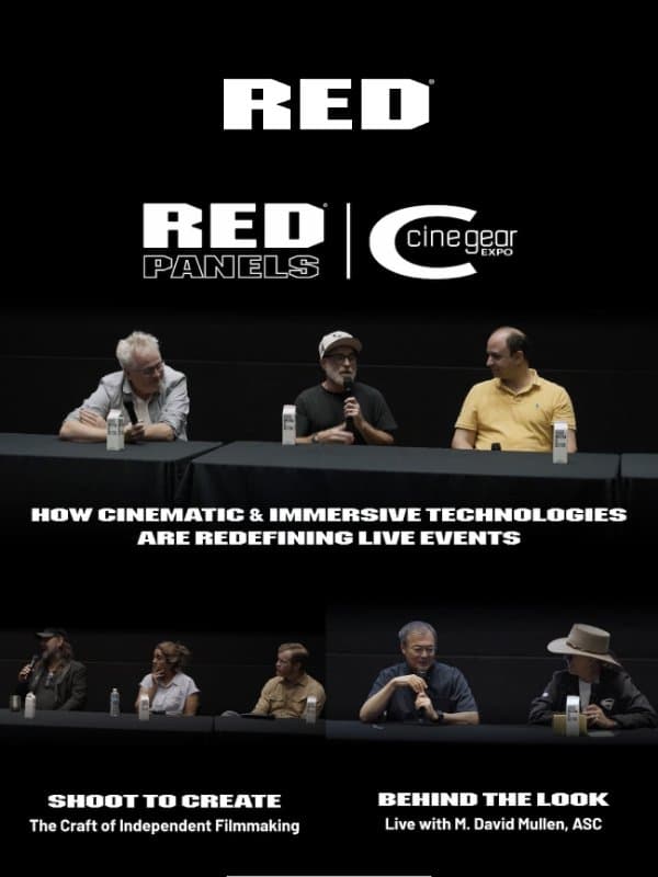 Watch Now: Cine Gear 2026 RED Panels email from RED Komodo