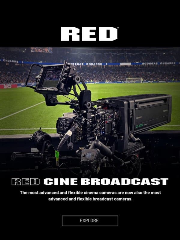 Explore How RED Powers Broadcast Solutions and Live Events email from RED Komodo