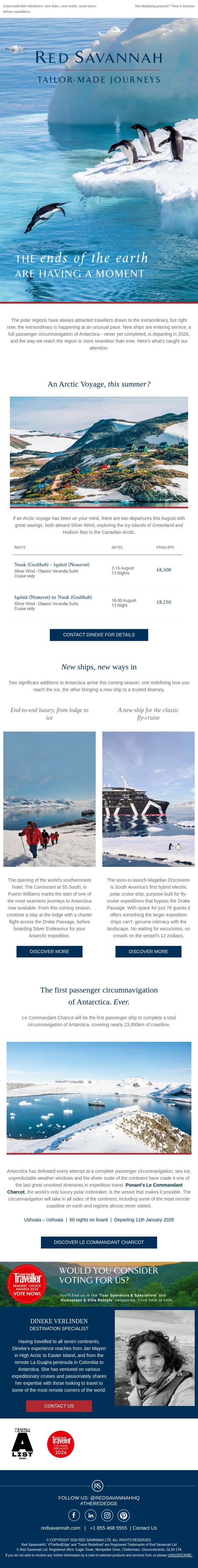 The Poles Are Having a Moment email from Red Savannah screenshot