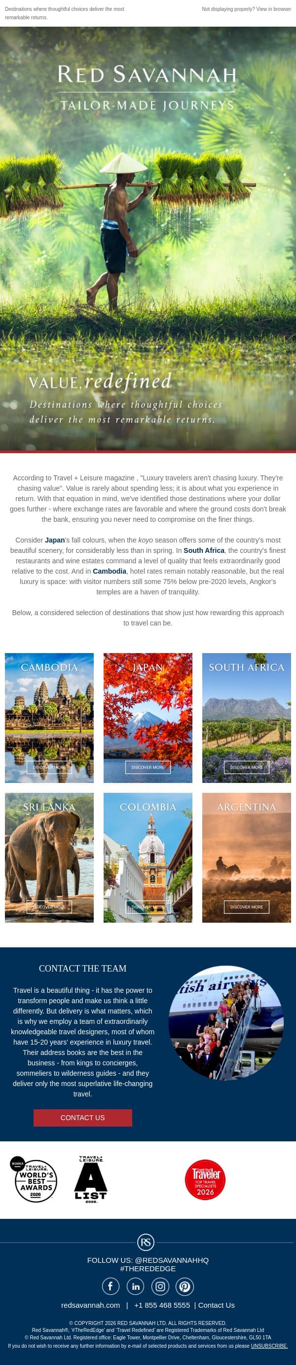 Value, Redefined email from Red Savannah screenshot