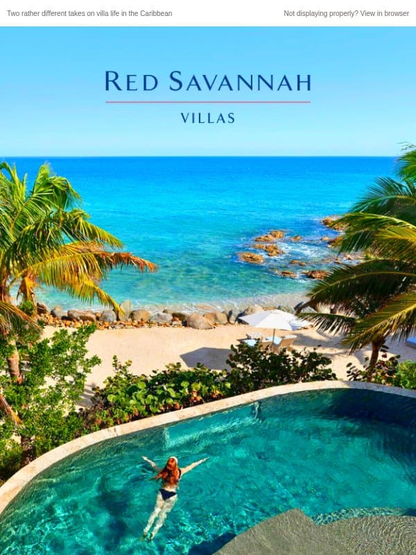 Barbados or the British Virgin Islands? email from Red Savannah