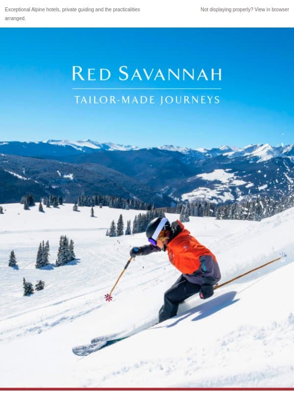 A finer way to ski the Alps email from Red Savannah