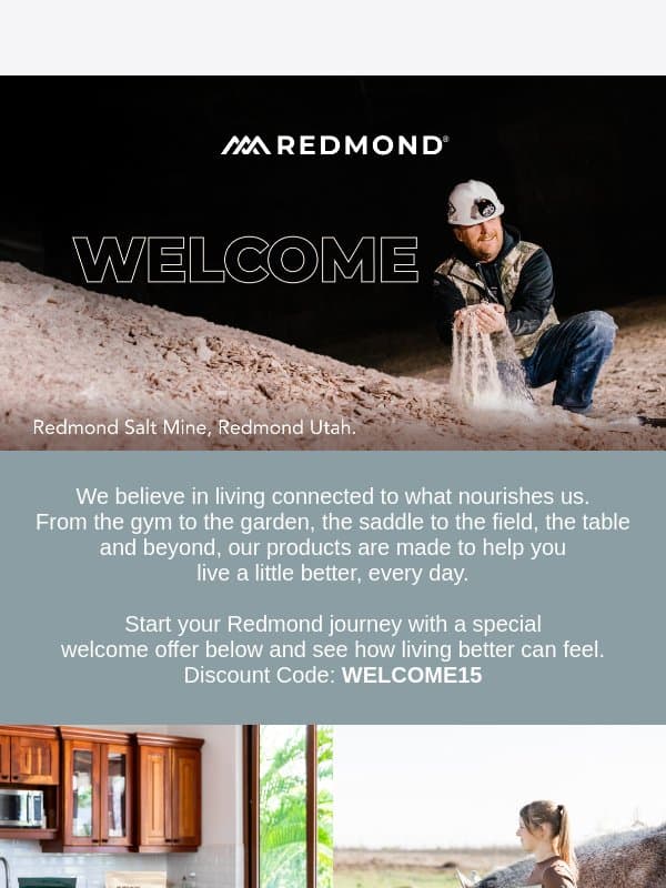 Welcome to Redmond 🎉 email from Redmond Re-Lyte