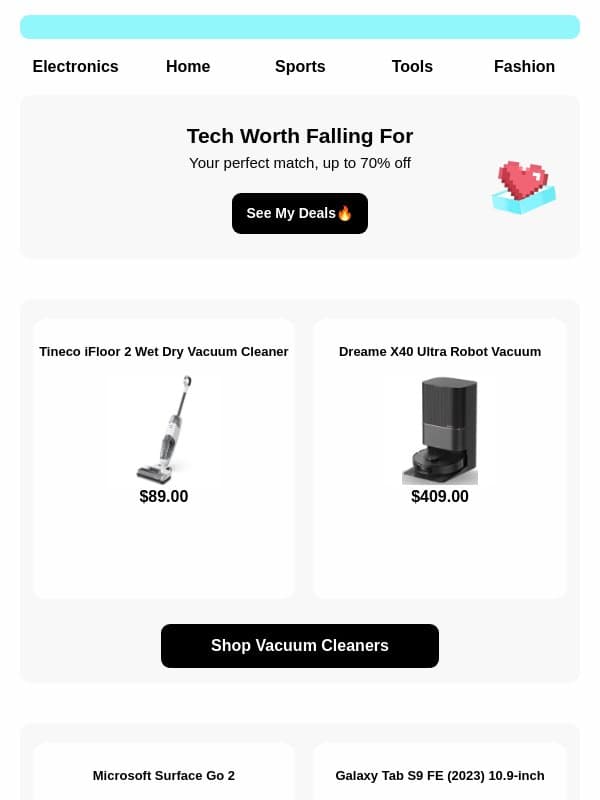 Fall in love with smarter deals 🩵 email from Reebelo