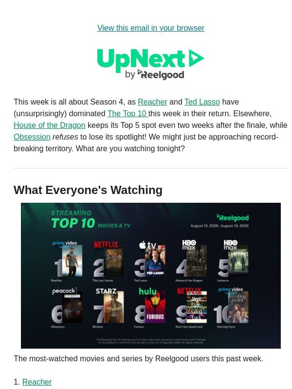 The weekend watchlist is here β
email from Reelgood