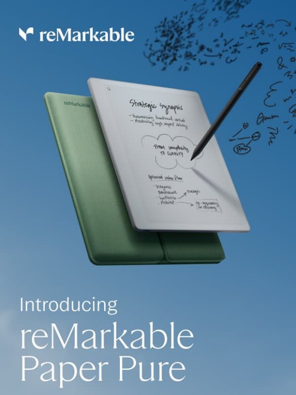 NEW: reMarkable Paper Pure email from reMarkable