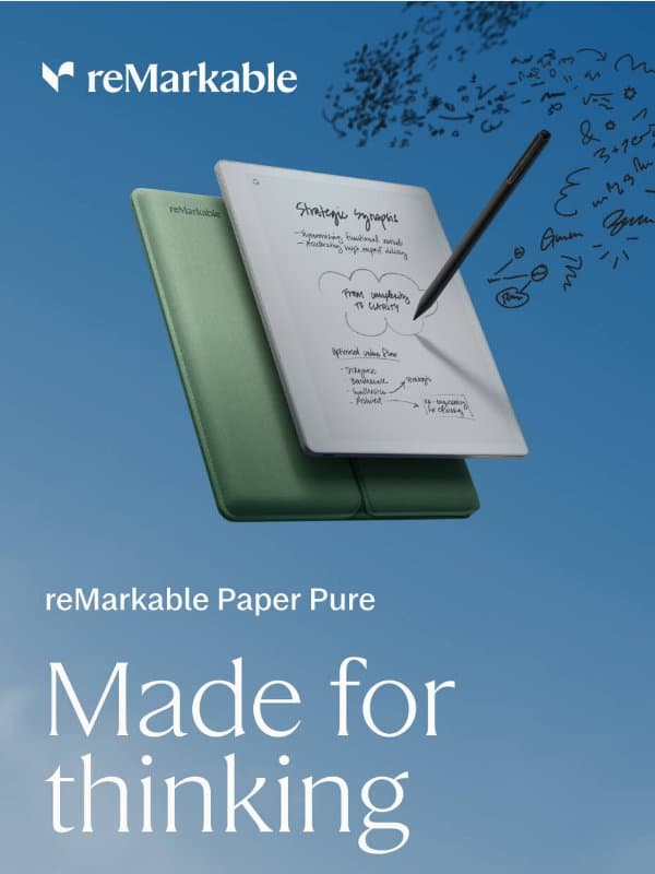 Have you tried the new reMarkable Paper Pure yet? email from reMarkable
