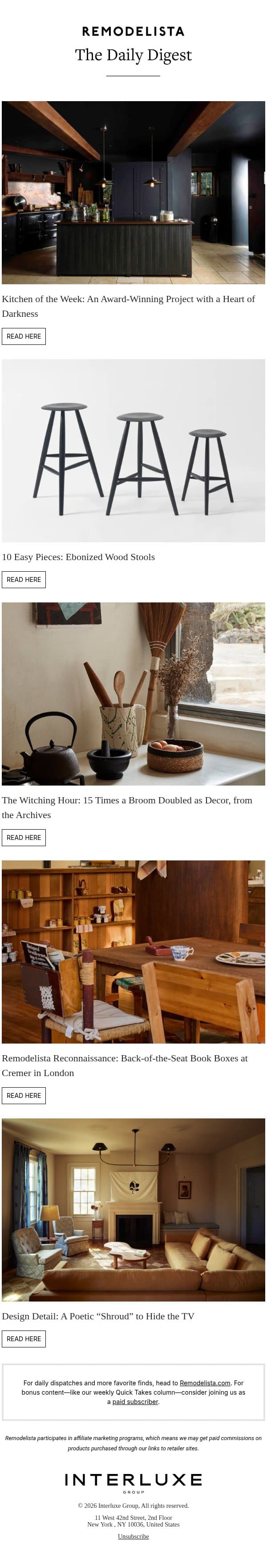 Kitchen of the Week: An Award-Winning Project with a Heart of Darkness email from Remodelista screenshot