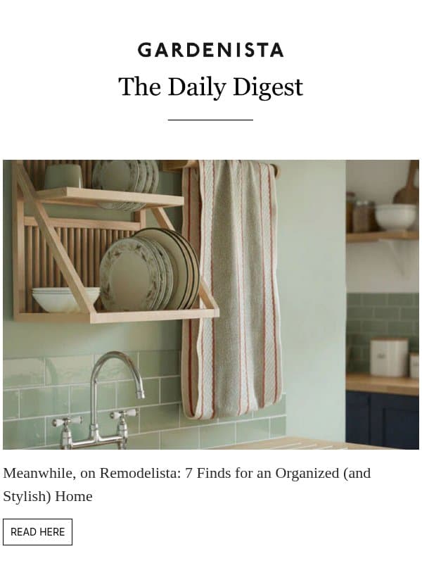Meanwhile, on Remodelista: 7 Finds for an Organized (and Stylish) Home email from Remodelista