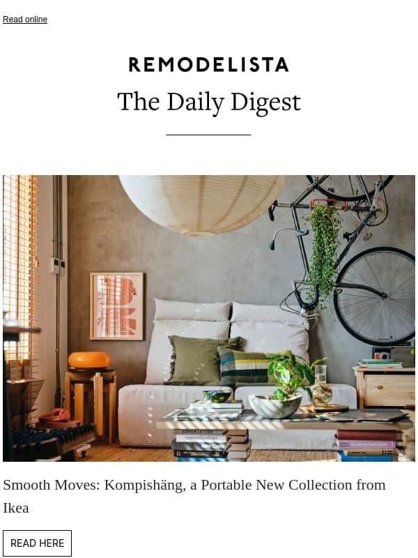 Smooth Moves: Kompishäng, a Portable New Collection from Ikea email from Remodelista