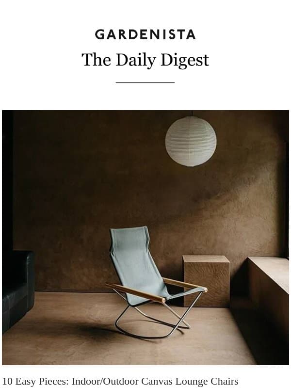 10 Easy Pieces: Indoor/Outdoor Canvas Lounge Chairs email from Remodelista