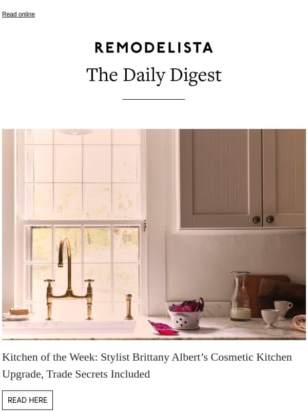 Kitchen of the Week: Stylist Brittany Albert’s Cosmetic Kitchen Upgrade, Trade Secrets Included email from Remodelista