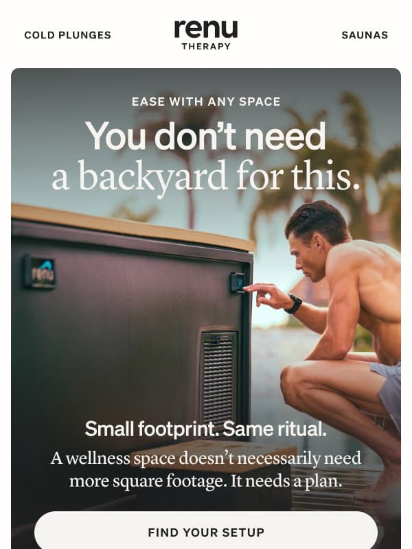 Ease with any space email from Renu Therapy