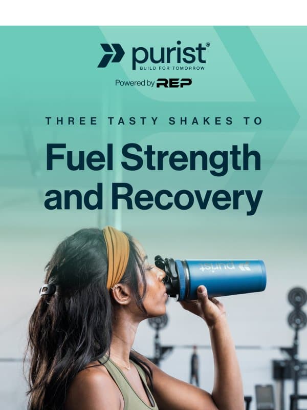 Bored Of Your Post-Workout Shake? Try This. email from Rep Fitness