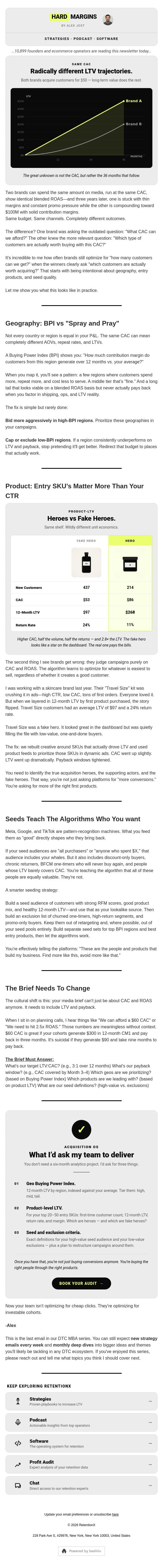 Part 11: Same CAC, better customers: how to buy smarter email from RetentionX screenshot