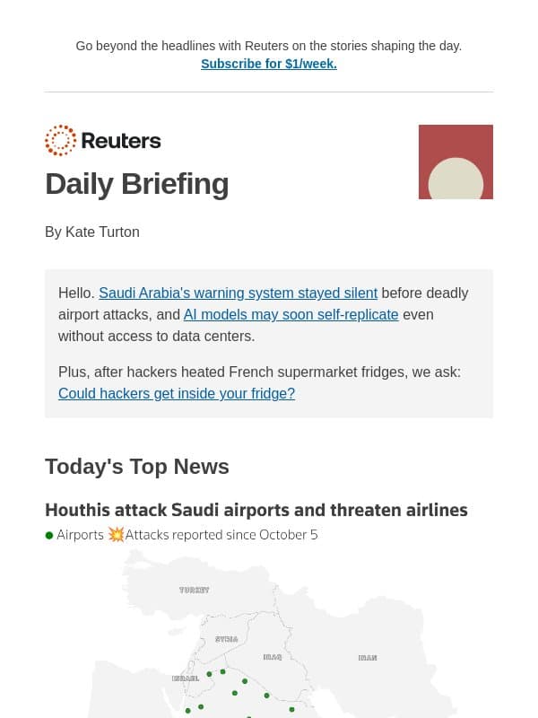 Why warnings went silent in Riyadh email from Reuters