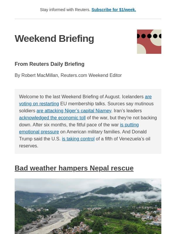 Bad weather hampers Nepal rescue email from Reuters