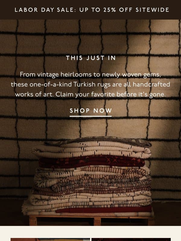 Over 200+ one-of-a-kind designs email from Revival Rug